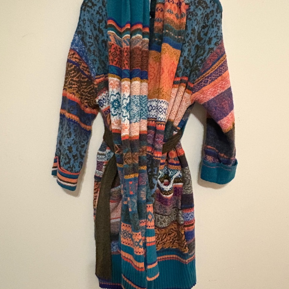 Free People Multicolor Knit Cardigan